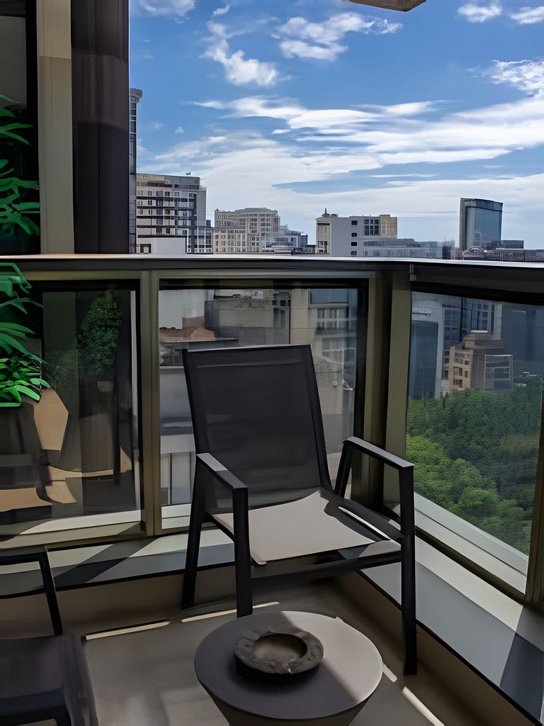 Downtown República - Studio vista incrível e piscina