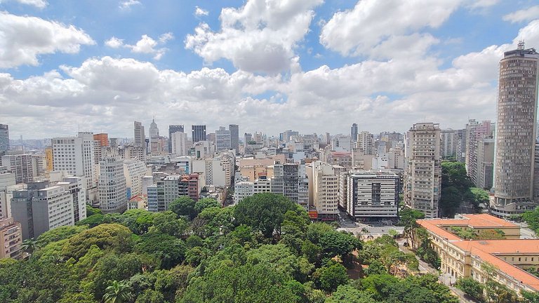 Downtown República - Studio vista incrível e piscina