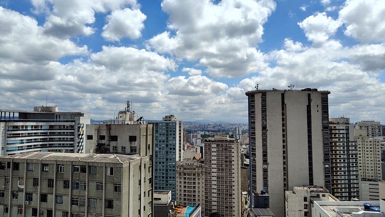 Downtown República - Studio vista incrível e piscina